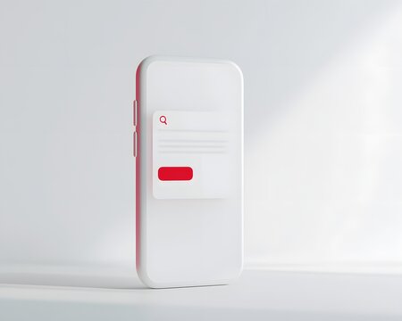 Minimalist smartphone design showcasing modern interface and user-friendly elements.