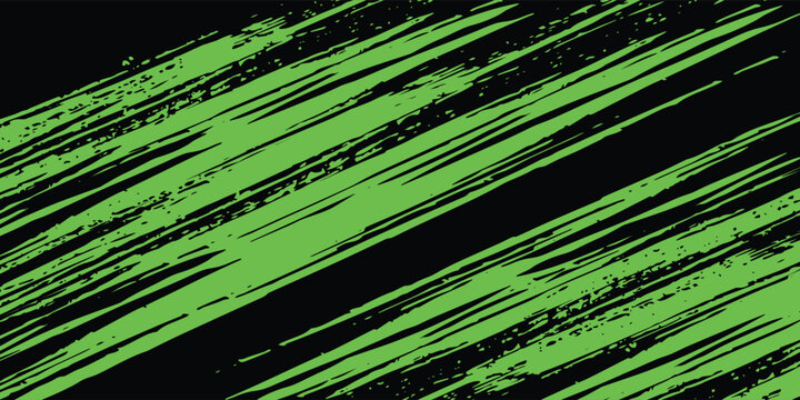 Green vector layout with flat lines on backround black. Decorative shining illustration line old neutral good