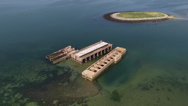 Flood Barrier Caissons from the 1953 Zeeland Disaster