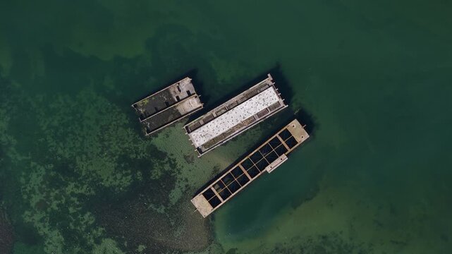 Flood Barrier Caissons from the 1953 Zeeland Disaster