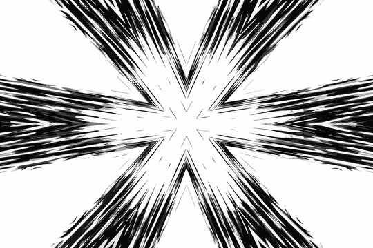 action speed lines black and white burst