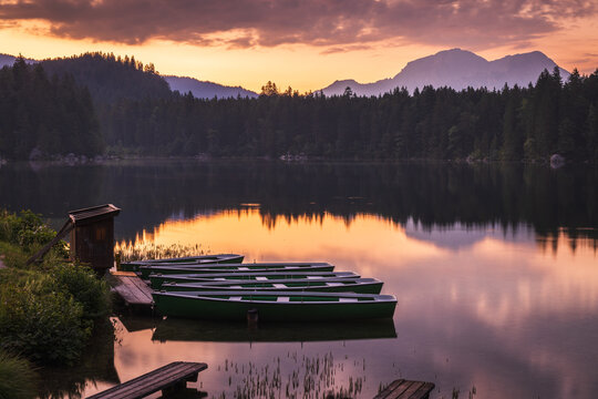 View to the landscapes of Hintersee