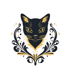 Fototapeta premium Cute Cat Character Illustration