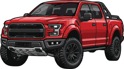 icon logo sign truck car off road 4x4 4wd 3d auto motor art ram suv race power art 3d color car vector gmc jeep gm f 150 large big huge ford ranger dodge power trip pick up model diesel rally red  © Luthfi