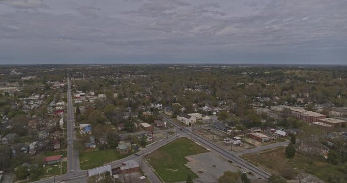 Columbus Georgia Aerial v13 birdseye shot of peaceful neighborhood in forest - DJI Inspire 2, X7, 6k - March 2020