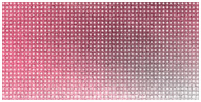 Pink dots background effect fading from dark to light abstract pattern.
