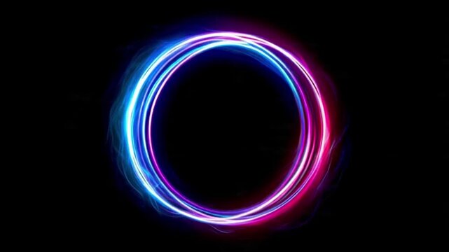 glowing neon letter