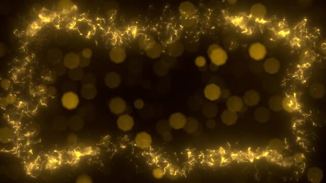 Frame of fairy dust. Seamless loop.