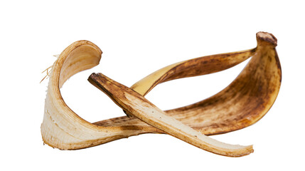 Brown spotted banana peel curved © Friedrich