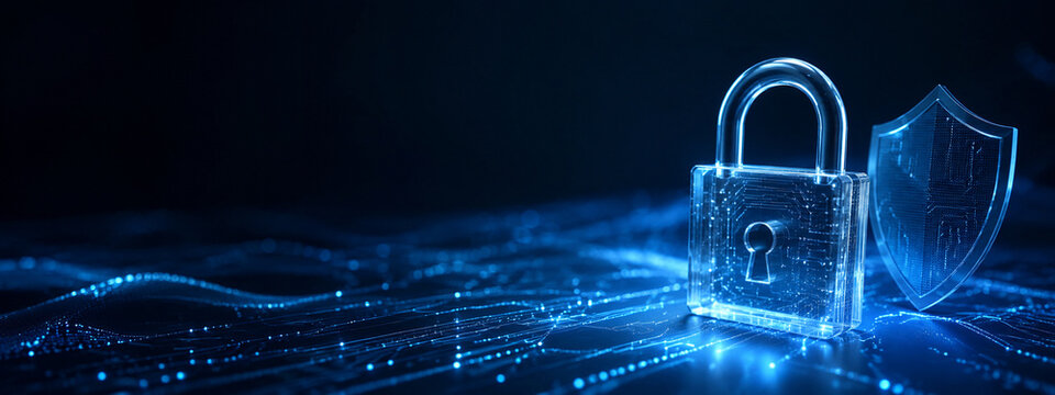 Data security lock abstract concept abstract concept technology