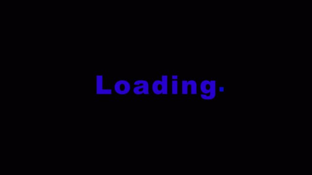 Loading progress animation animated with transparent background, Animated loading word with alpha channel.Loding progress animation in 4k .