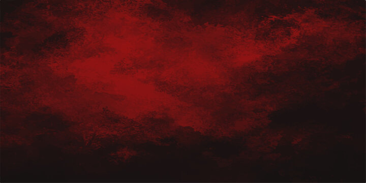 Abstract Red Grunge Background with Dramatic Sunset Sky Clouds Smoke Texture