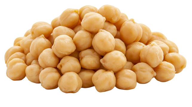 Pile of cooked chickpeas