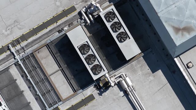 Rooftop hvac system air conditioning units ventilating