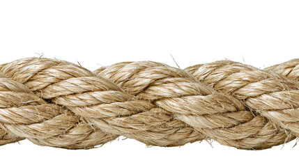 Thick natural fiber rope texture close-up © Solene