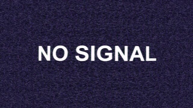 CRT TV Power On and Power Off No Signal Static Animation 4K