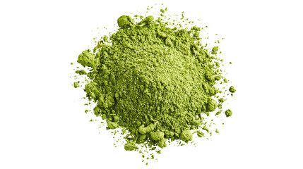 Green matcha powder pile © Vetle