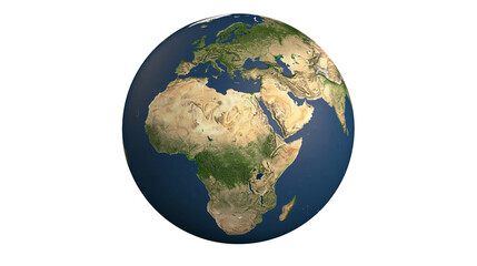 Planet Earth with Europe Africa, and Middle East visible © Vetle