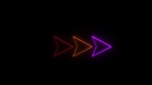 Looping rewind button Animation of concept Background,play baton icon animated.