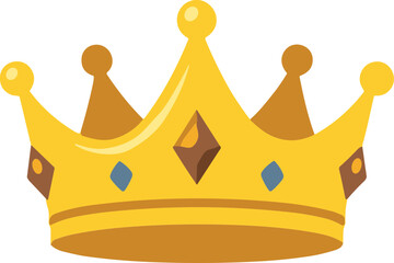 Golden Crown with Jewels - Royal Symbol © raplyy