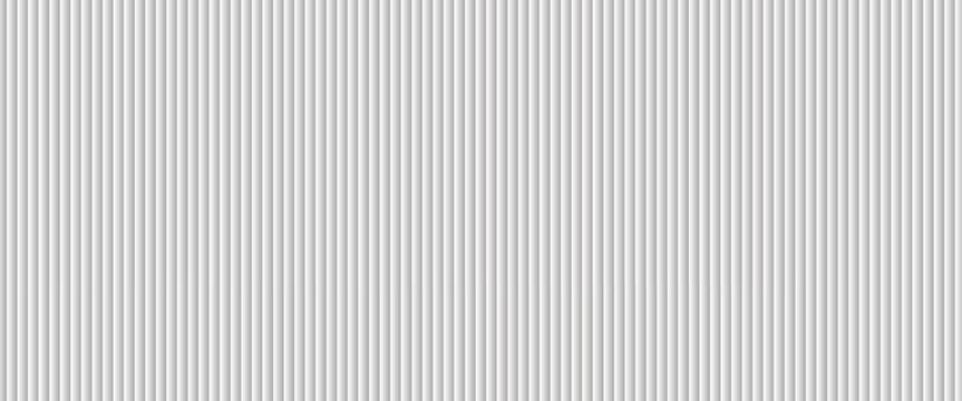 Transparent corrugated plastic ribbed glass background with abstract line patterns. 3D gradient light effects for retail windows or architectural panels. Vintage chrome reflections or polycarbonate.