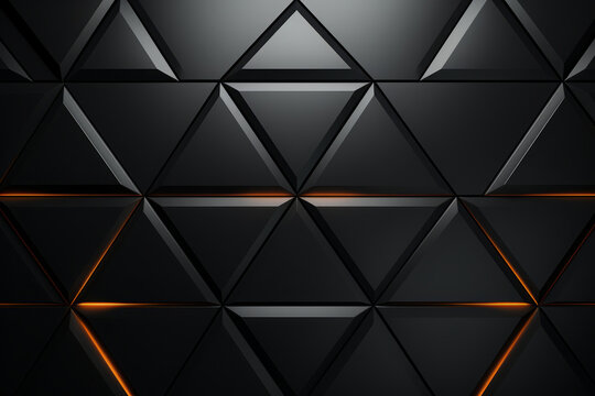 Awesome black and gold wall with a diamond shaped design