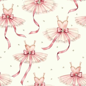 Elegant Pink Ballet Ballerina Tutu Dress Pattern for Girls and Kids