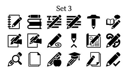 Fototapeta premium Minimal pet icons set veterinary care dog cat paw vaccine outline vector eps10