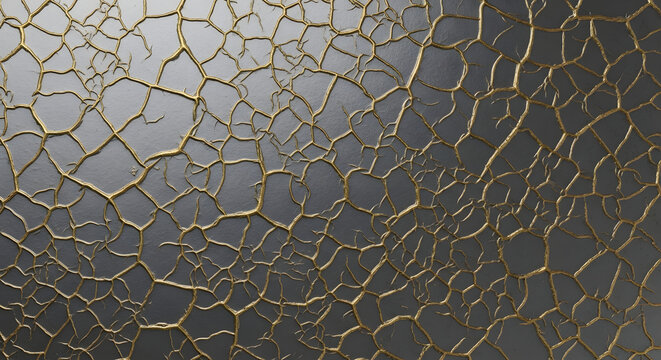 Luxury Gold Cracked Texture on Dark Gray Background for Premium Branding, Marketing, and Elegant Web Design Backgrounds