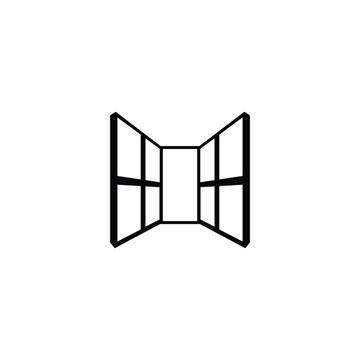Window frame architecture logo design