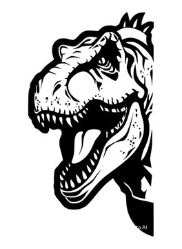 head of a giant trex