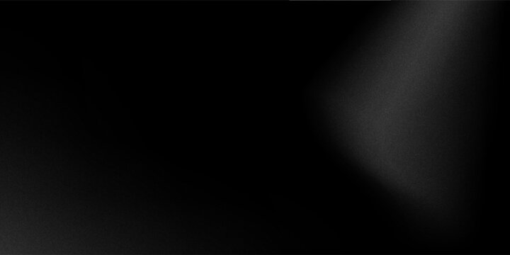 Empty black studio bg with limbo for product show. 3d render of room podium background with floor and wall. Simple scene with dark grey surface for goods presentation and black friday. 3D Illustration