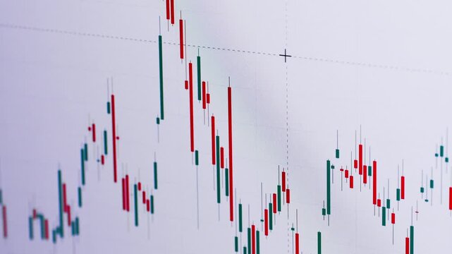 Cryptocurrency trading. Bitcoin stock graphic. Bitcoin mining and Finance banking management concept, oil and Money trading, Digital trade platform. Profit and loss graph. Online trading 