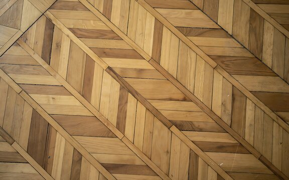 Classic chevron pattern hardwood flooring texture