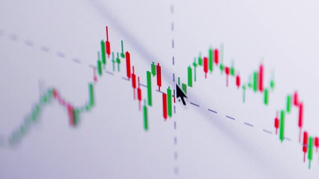 Cryptocurrency trading. Bitcoin stock graphic. Bitcoin mining and Finance banking management concept, oil and Money trading, Digital trade platform. Profit and loss graph. Online trading 