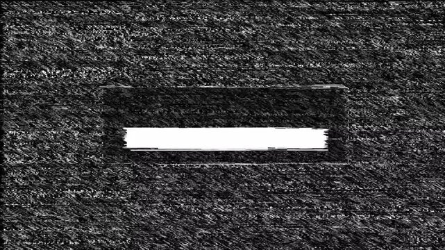 Retro VHS Loading Screen Animation with Progress Bar and Analog TV Static Noise