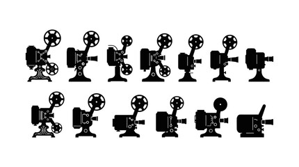 Chess Icon Set with Dark Pawns and Balls, Vector Silhouettes for Game Strategy and Board Layout Design © MstFiroza
