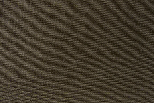 Brown Canvas Fabric Texture Background Close-Up Rustic Woven Textile Surface