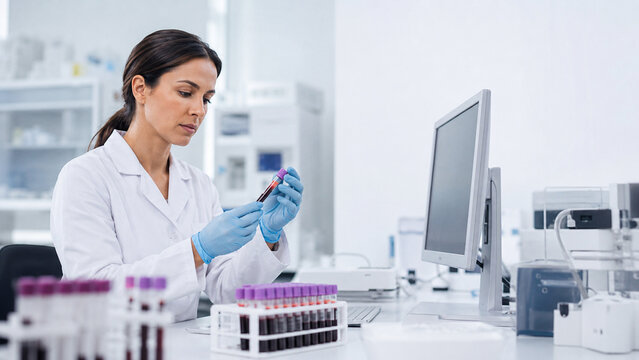 Clinical laboratory liver function testing concept