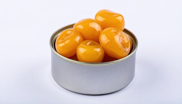 Golden Butterscotch Hard Candies in a Metal Tin