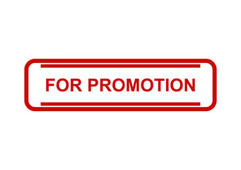 Fototapeta premium Red rectangular stamp design with the text for promotion inside a simple frame isolated for marketing and business use isolated on transparent background