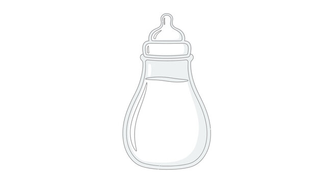 Baby bottle with nipple