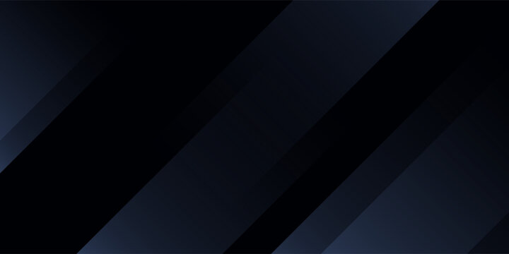 Modern black dark blue white abstract background. Minimal. Color gradient. Web banner. Geometric shape. 3d effect. Lines stripes triangles. Design. Futuristic. Metal metallic effect. Luxury. Premium.