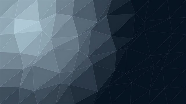 Dynamic low poly abstract background transitioning smoothly from bright light tones to deep dark indigo gradient futuristic geometric web pattern loop