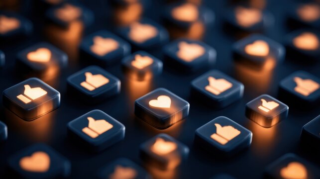 Social media engagement rises as audiences interact through likes, comments, shares, messages, and active participation across digital communication platforms.
