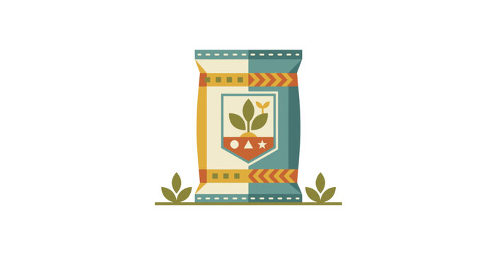 Fertilizer Bag Vector Illustration