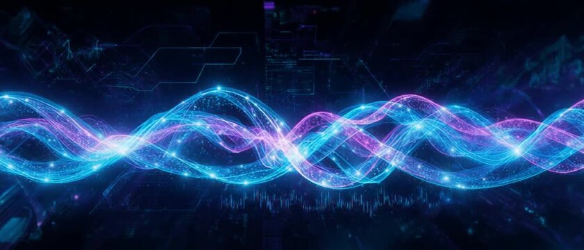 Futuristic High Tech Background for Social Media and Advertising