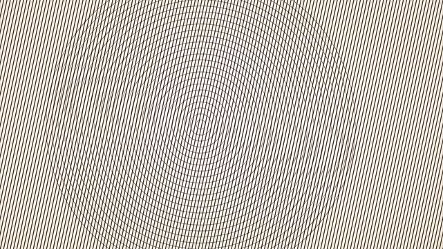Abstract flowing wave pattern background with intricate concentric lines transitioning to parallel stripes geometric design loop seamless movement on black white gradient