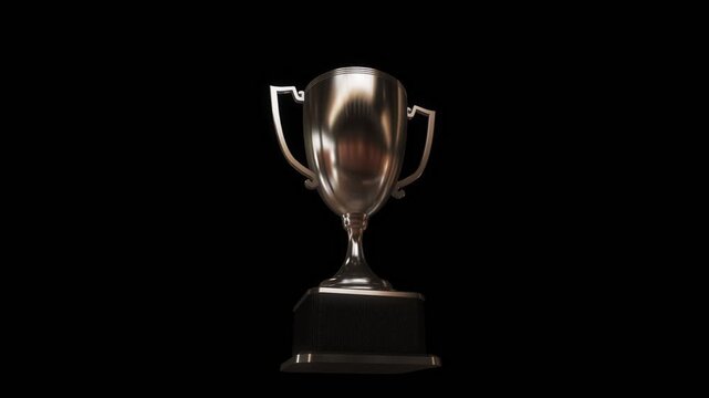1920&times;1080 HD video loop able trophy 360 silver and gold versions 10 seconds of footage Alpha Channel Included