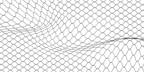 Mesh texture for fishing nets. Grunge pattern for sportswear or soccer goal, volleyball net, basketball hoop, hockey, athletics. Mesh background © madam